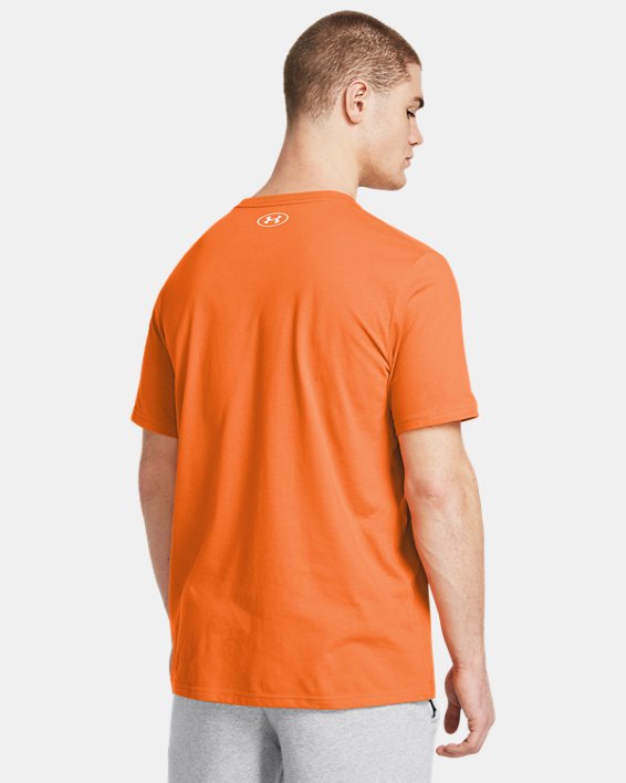 Men's UA Sportstyle Left Chest Short Sleeve Shirt, Orange, pdpMainDesktop image number 1